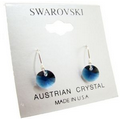 Blue Crystal Drop Earrings